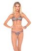Luli Fama Lil Gem Strappy Brazilian Ruched Back Bottom